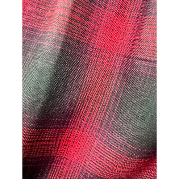 Knox Rose Shirt Dress Womens Red Black Plaid Button Up Size 2XL Long Sleeves‎ - Picture 3 of 8